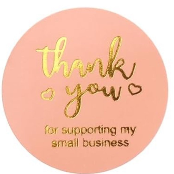 Other - 🍁2/$15 500 Thank You Stickers Roll w/10 Large White PolyMailers